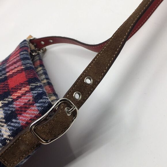 Vintage Y2K Coach Holiday Plaid Wool Mini Bag - Picture 8 of 17
